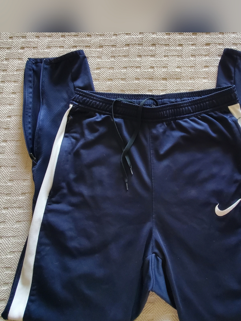 Nike Dri-FIT Academy Soccer Training Track Pants Navy Blue Unisex Tapered Leg - Picture 2 of 11